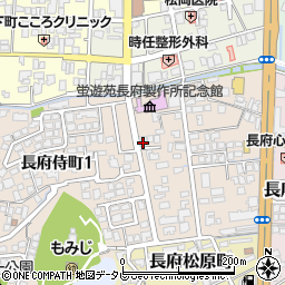 山口県下関市長府侍町2丁目6-35周辺の地図