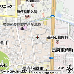 山口県下関市長府侍町2丁目3-30周辺の地図