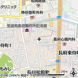 山口県下関市長府侍町2丁目3-26周辺の地図
