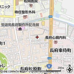 山口県下関市長府侍町2丁目3-32周辺の地図