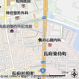 山口県下関市長府侍町2丁目3-4周辺の地図