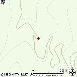 徳島県三好市池田町佐野（尾平）周辺の地図