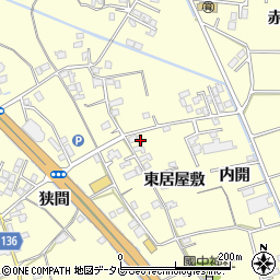 徳島県小松島市芝生町東居屋敷周辺の地図