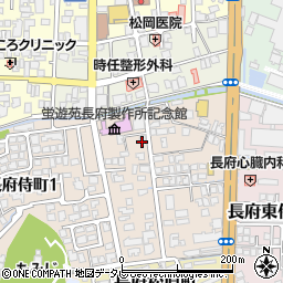 山口県下関市長府侍町2丁目6-7周辺の地図