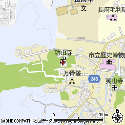 功山寺周辺の地図