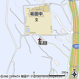 山口県下関市垢田周辺の地図