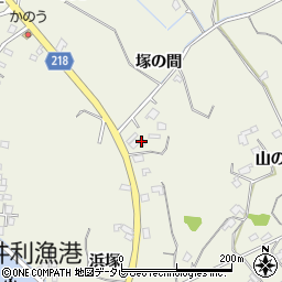 徳島県小松島市和田島町（塚の間）周辺の地図