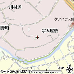 徳島県小松島市日開野町宗人屋敷周辺の地図
