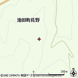 徳島県三好市池田町佐野合路周辺の地図