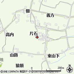 徳島県小松島市新居見町片石周辺の地図