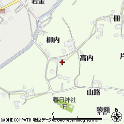 徳島県小松島市新居見町高内周辺の地図