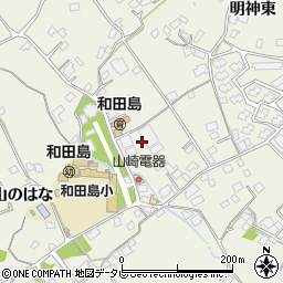 徳島県小松島市和田島町明神北周辺の地図