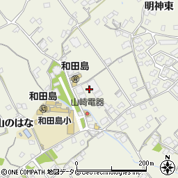 徳島県小松島市和田島町（明神北）周辺の地図