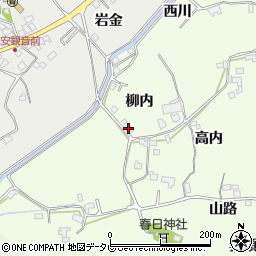 徳島県小松島市新居見町柳内周辺の地図