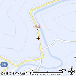 和歌山県日高郡日高川町上初湯川144周辺の地図