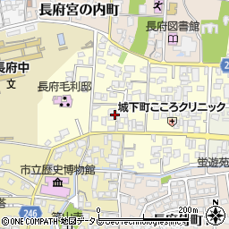 山口県下関市長府惣社町周辺の地図