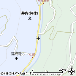 徳島県三好市井川町井内西2487周辺の地図
