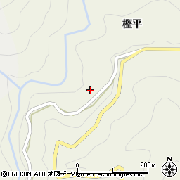 徳島県吉野川市美郷樫平125周辺の地図