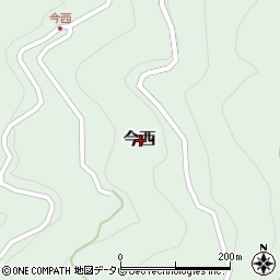 奈良県吉野郡十津川村今西周辺の地図