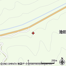 徳島県三好市池田町佐野大内周辺の地図
