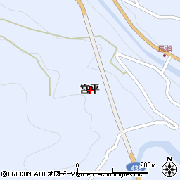 徳島県美馬郡つるぎ町貞光宮平周辺の地図
