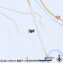徳島県つるぎ町（美馬郡）貞光（宮平）周辺の地図