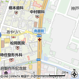 城下町長府周辺の地図