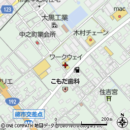 ワークウェイ川之江店周辺の地図