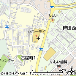 株式会社ハローデイ　綾羅木店周辺の地図
