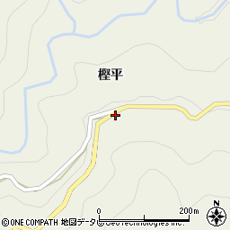 徳島県吉野川市美郷樫平85周辺の地図