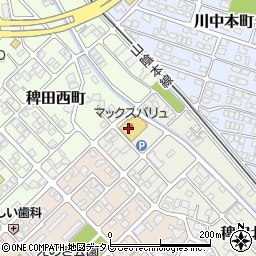 株式会社ハニードライ　稗田マックスバリュ店周辺の地図