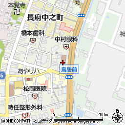 長府公民館周辺の地図