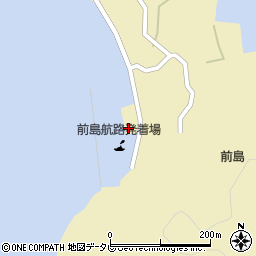 前島港旅客船ターミナル（周防大島町）周辺の地図