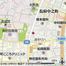 岩田屋文具店周辺の地図