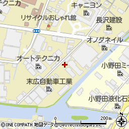 山口県山陽小野田市大塚団地周辺の地図