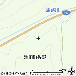 徳島県三好市池田町佐野葛篭口周辺の地図