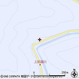 和歌山県日高郡日高川町上初湯川158周辺の地図