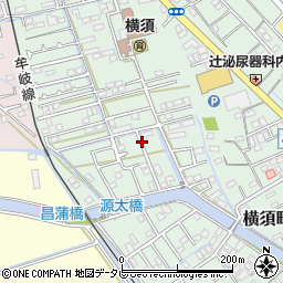 徳島県小松島市横須町周辺の地図