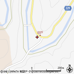 奈良県吉野郡下北山村上桑原213周辺の地図