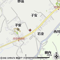 徳島県小松島市田浦町子安周辺の地図