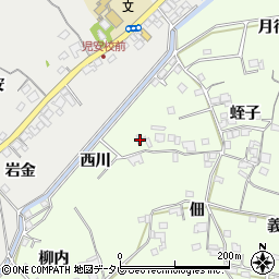徳島県小松島市新居見町西川周辺の地図
