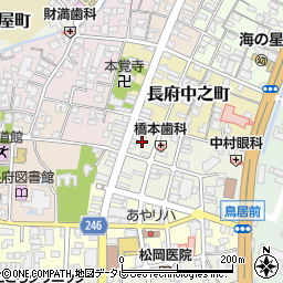 山口県下関市長府土居の内町5周辺の地図