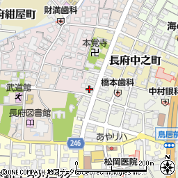 アミカ長府店周辺の地図