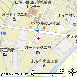 山口県山陽小野田市西高泊1358周辺の地図