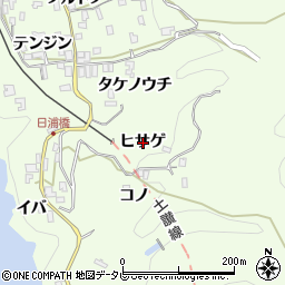 徳島県三好市池田町中西（ヒサゲ）周辺の地図