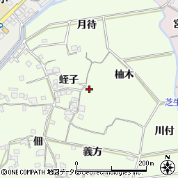 徳島県小松島市新居見町柚木周辺の地図