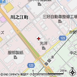 愛媛県四国中央市川之江町27周辺の地図