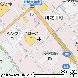 愛媛県四国中央市川之江町190-1周辺の地図