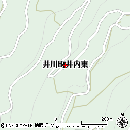 徳島県三好市井川町井内東周辺の地図