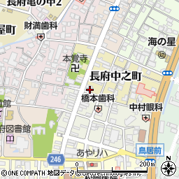 ホワイト急便下関　熊野店周辺の地図